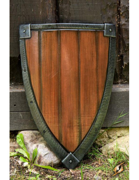 LARP Crusaders shield, wood finish LARP Crusaders shield, wood finish