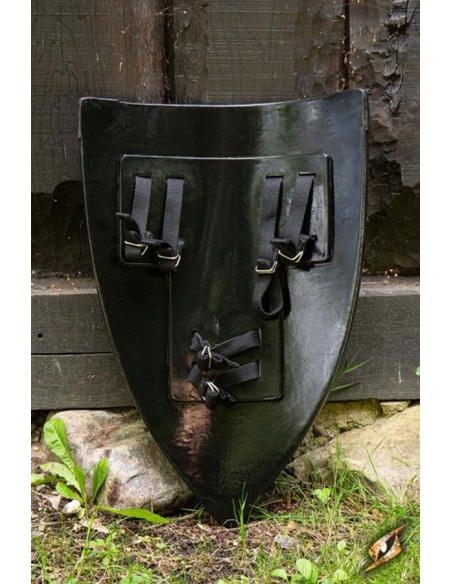 LARP Crusaders shield, wood finish LARP Crusaders shield, wood finish