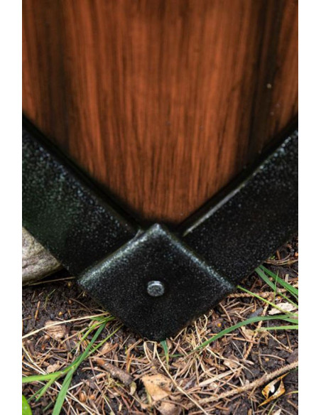 LARP Crusaders shield, wood finish LARP Crusaders shield, wood finish