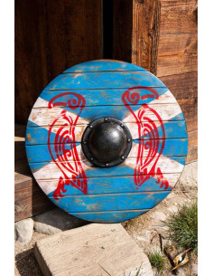 Viking shield Iarla Huginn and Muninn