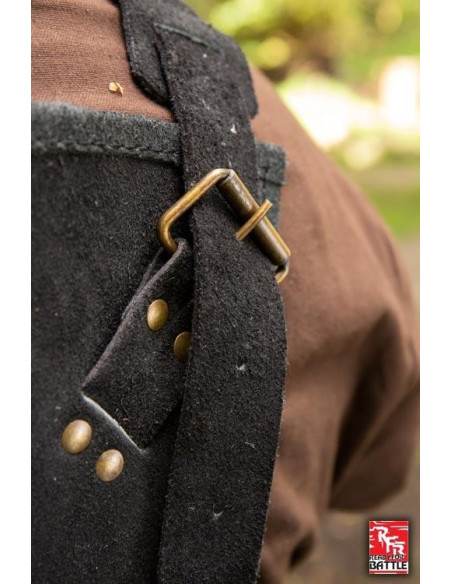Viking armor in black leather