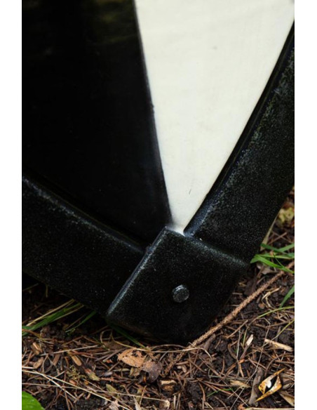 Black white Crusaders shield, 70 x 50...