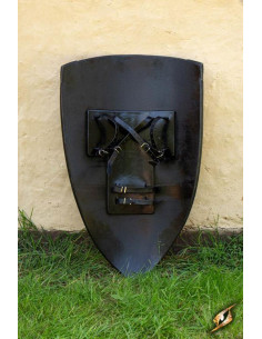 Black white Templar shield, 90 x 60 cm. 2