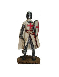 Miniature Knight Templar with mace and shield