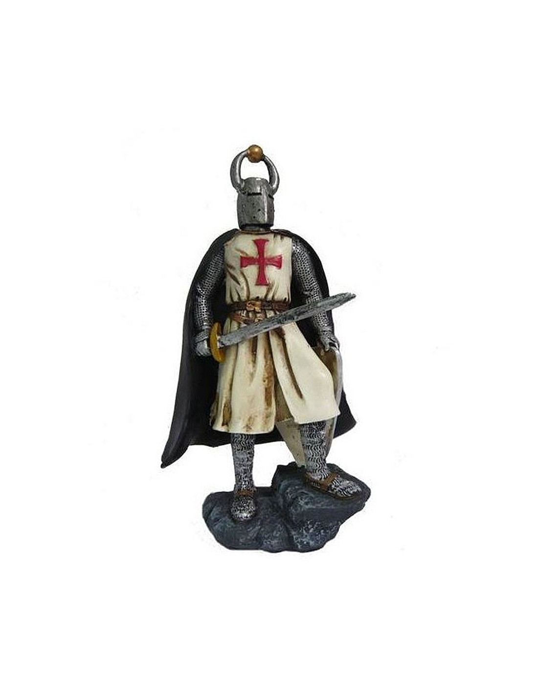 Templar Knight Figure with Sword and Shield FACTSHEET Height 16 cm