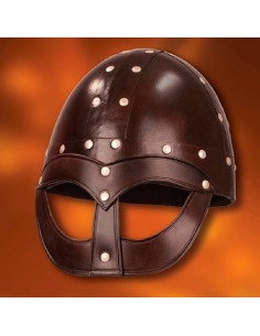 Viking Vendel helmet, leather