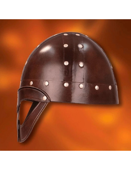 Viking Vendel helmet, leather
