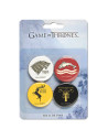 Set B of 4 Pins Game of Thrones saga