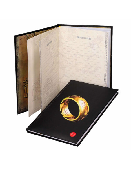 Lord of the Rings notebook with light