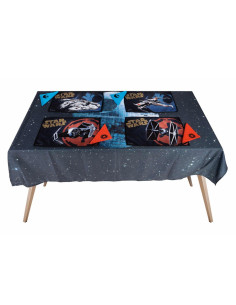 Set tablecloth, 4 tablecloth savers and napkins Star Wars...