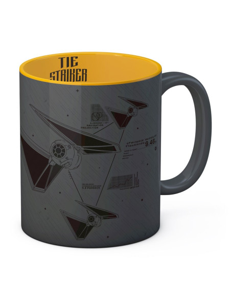 Ceramic Mug Grey-Yellow Striker from...
