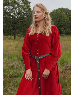 Isabel Medieval Dress, Red Velvet 2
