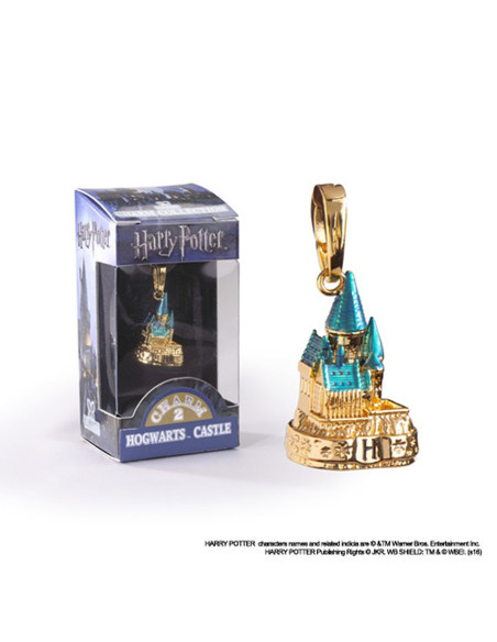 Golden Hogwarts pendant, Lumos, Harry...