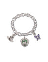 Slytherin house bracelet, Lumos, Harry Potter
