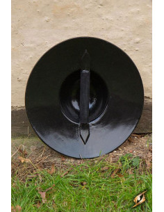Medieval fencing LARP shield, dark latex 2