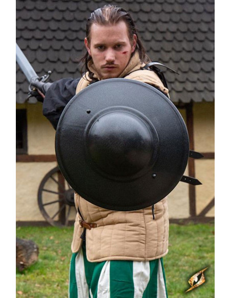 Medieval fencing LARP shield, dark latex Medieval fencing LARP shield, dark latex
