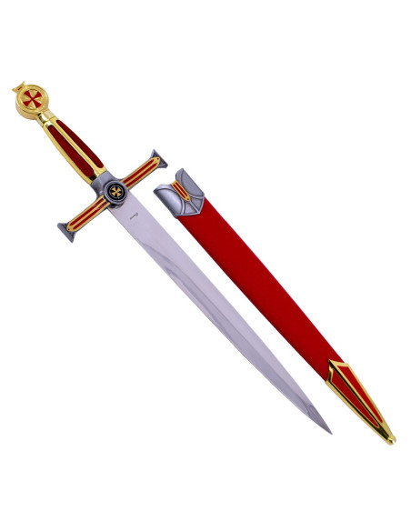Dagger of the knights Templar golden,... Dagger of the knights Templar golden,...