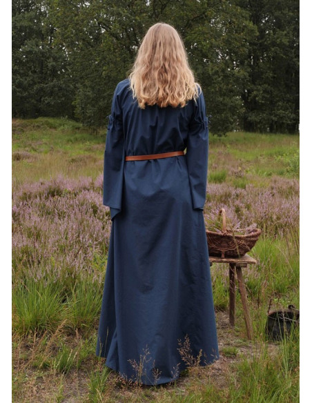 Medieval dress woman Burglinde blue...