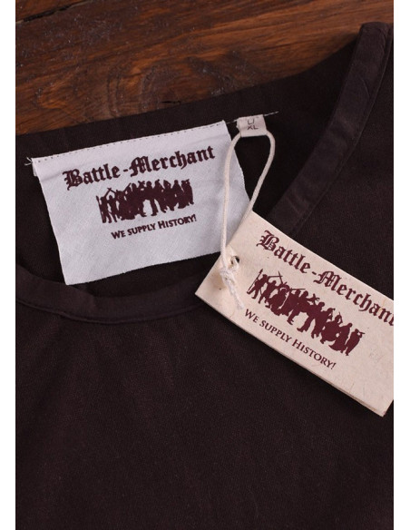 Medieval dress Andra, dark brown