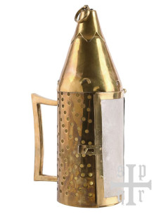 Medieval candle holder in brass