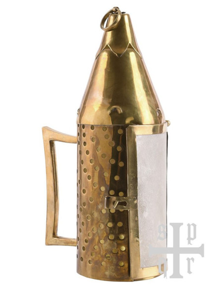 Medieval candle holder in brass