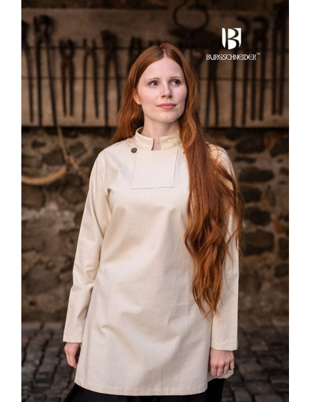 Medieval tunic for women Lennja, natural