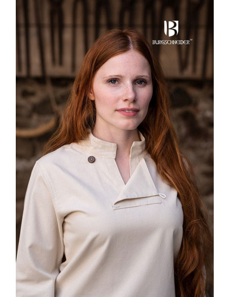 Medieval tunic for women Lennja, natural
