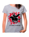 Spartan on Gray Horse women's T-shirt: neither retreat, nor surrender