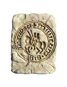 Historical Footprint Seal of the Knights Templar, 20 x 15...