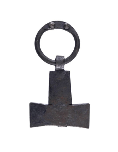 Thor's hammer pendant in wrought iron