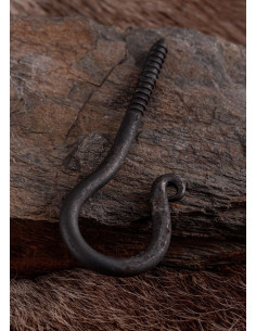 Hand forged iron hook screw 2