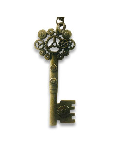 Pendant Key with bearings SteamPunk