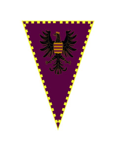 Banner Medieval Eagle with Crown