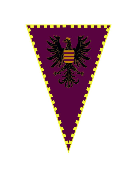 Banner Medieval Eagle with Crown