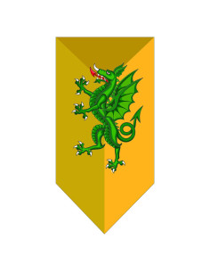 Banner Medieval Green Dragon