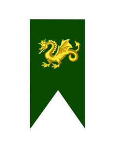 Banner Medieval Dragon Gold