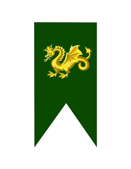 Banner Medieval Dragon Gold