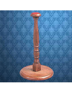 Wooden display for helmets