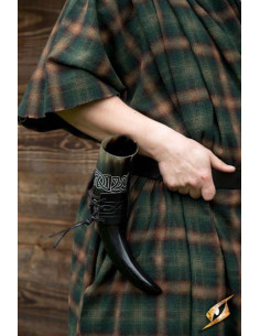 Leather baldric for viking horn 2