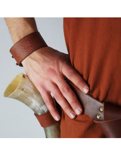 Celtic Knots Leather Bracelet, adjustable (1 unit) 2