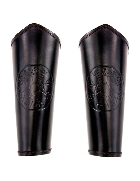 Celtic black Vegvisir leather bracelets