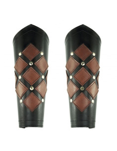 Medieval Bracelets Black-Brown flats