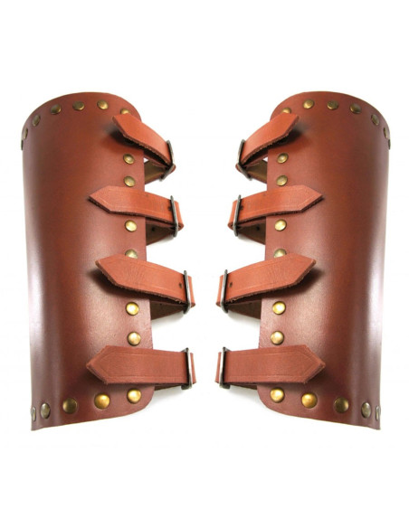 Medieval Mar bracelets in brown leather Medieval Mar bracelets in brown leather