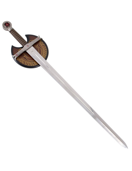 Templar sword with wall bracket