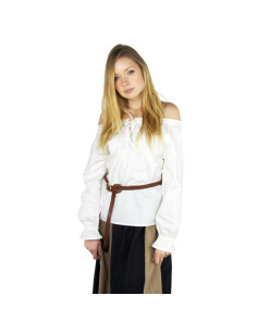 Medieval women's blouse Bettina, white