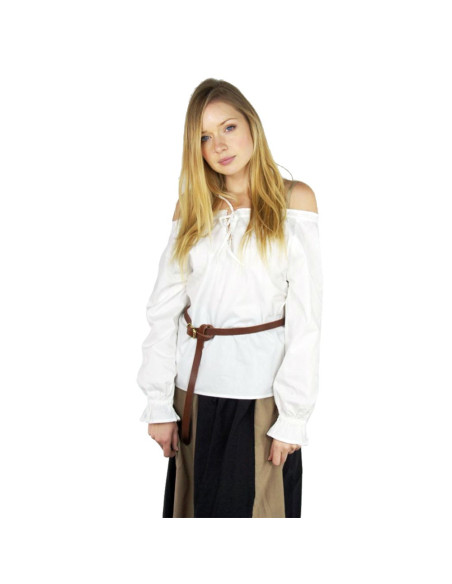 Medieval women's blouse Bettina, white Medieval women's blouse Bettina, white