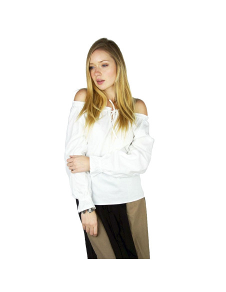 Medieval women's blouse Bettina, white Medieval women's blouse Bettina, white