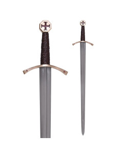 Crusader sword with leather scabbard 2