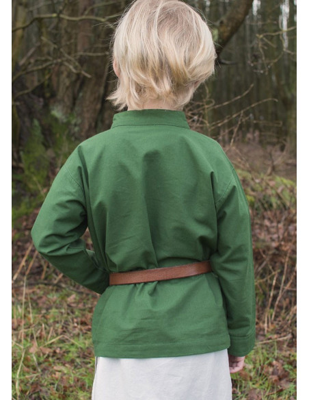 Green medieval shirt for boy, Colin Green medieval shirt for boy, Colin