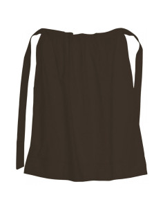 Medieval cotton apron, dark brown